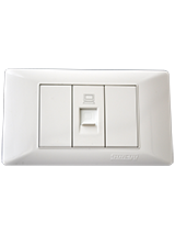 فيش كمبيوتر كات6 مفرد 4*2 أبيض-صن يو6 ماجيك أبيض