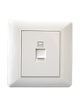 فيش كمبيوتر كات6 مفرد 3*3 أبيض-صن يو6 أبيض