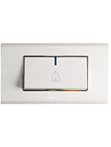 مفتاح جرس ديكور 4*2 أبيض-صن يو3 أبيض