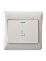 مفتاح جرس ديكور لمبة 3*3 أبيض-صن يو6 أبيض