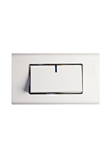 مفتاح مفرد ديكور لمبة 4*2 أبيض-صن يو3 أبيض