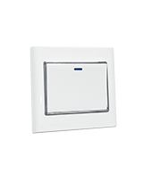 مفتاح مفرد ديكور لمبة 3*3 أبيض-صن يو3 أبيض