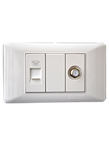 فيش تليفون + دش 4*2 أبيض-صن يو6 ماجيك أبيض