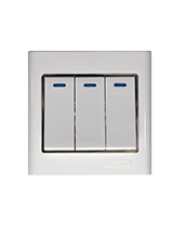 مفتاح دريكسون ثلاثي ديكور لمبة 3*3 أبيض-صن يو3 أبيض