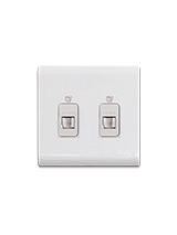 فيش كمبيوتر كات6 مزدوج 3*3 أبيض-صن يو2 أبيض