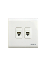 فيش تليفون مزدوج 3*3 أبيض-صن يو2 أبيض