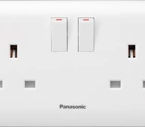 فيش 13 أمبير مع مفتاح خطين مجوز