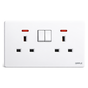فيش مزدوج 13 أمبير أبيض (14*7)