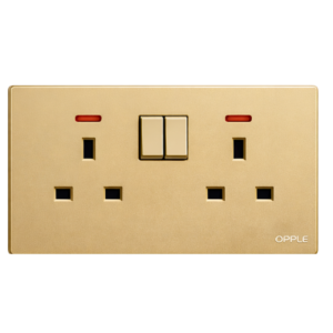 فيش مزدوج 13 أمبير ذهبي (14*7)