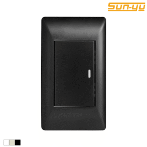 مفتاح دريكسون مفرد ديكور بلمبة 2*4أسود-صن يو6 أسود