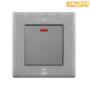 مفتاح سخان عريض 45 أمبير مفرد 3*3 برشد - اس في ال أبيض/لؤلؤي